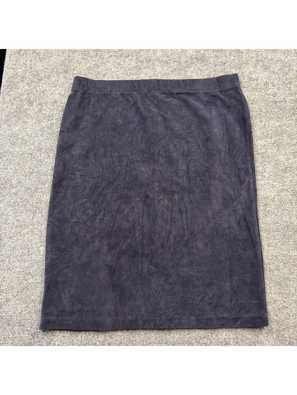 Lands’ End Pencil Skirt Navy Blue Corduroy 14/16 Girls